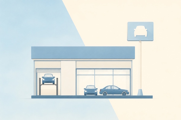 自動車ディーラーのお店